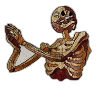 Skeleton of Palermo - Embroidery Hoop Sticker