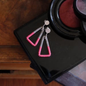 Image of Triangle dangle earrings
