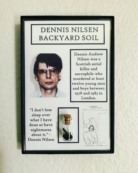 Image of Dennis Nilsen "	The Muswell Hill Murderer" Backyard Soil Sample Frame