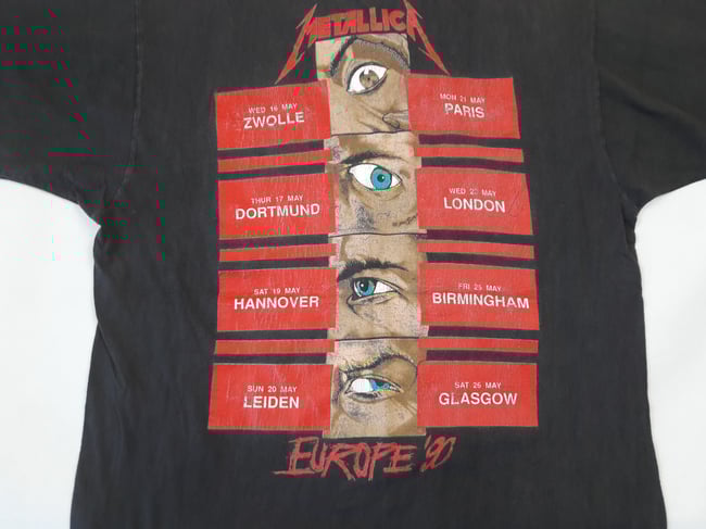 1990 Metallica Tour T-Shirt