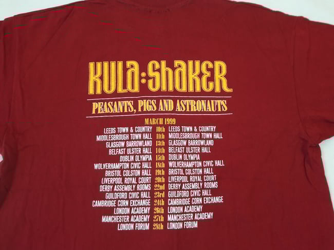 1999 Kula Shaker Tour T-Shirt