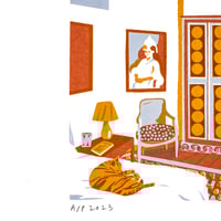 Image 2 of Vanessa Bell's room screen print 