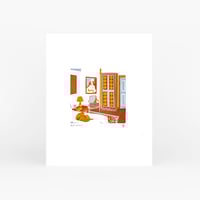 Image 1 of Vanessa Bell's room screen print 