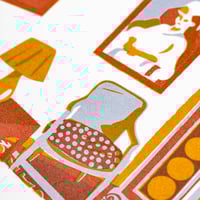 Image 4 of Vanessa Bell's room screen print 