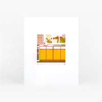 Image 1 of Judith Kerr's Kitchen Screenprint