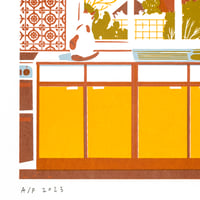 Image 3 of Judith Kerr's Kitchen Screenprint