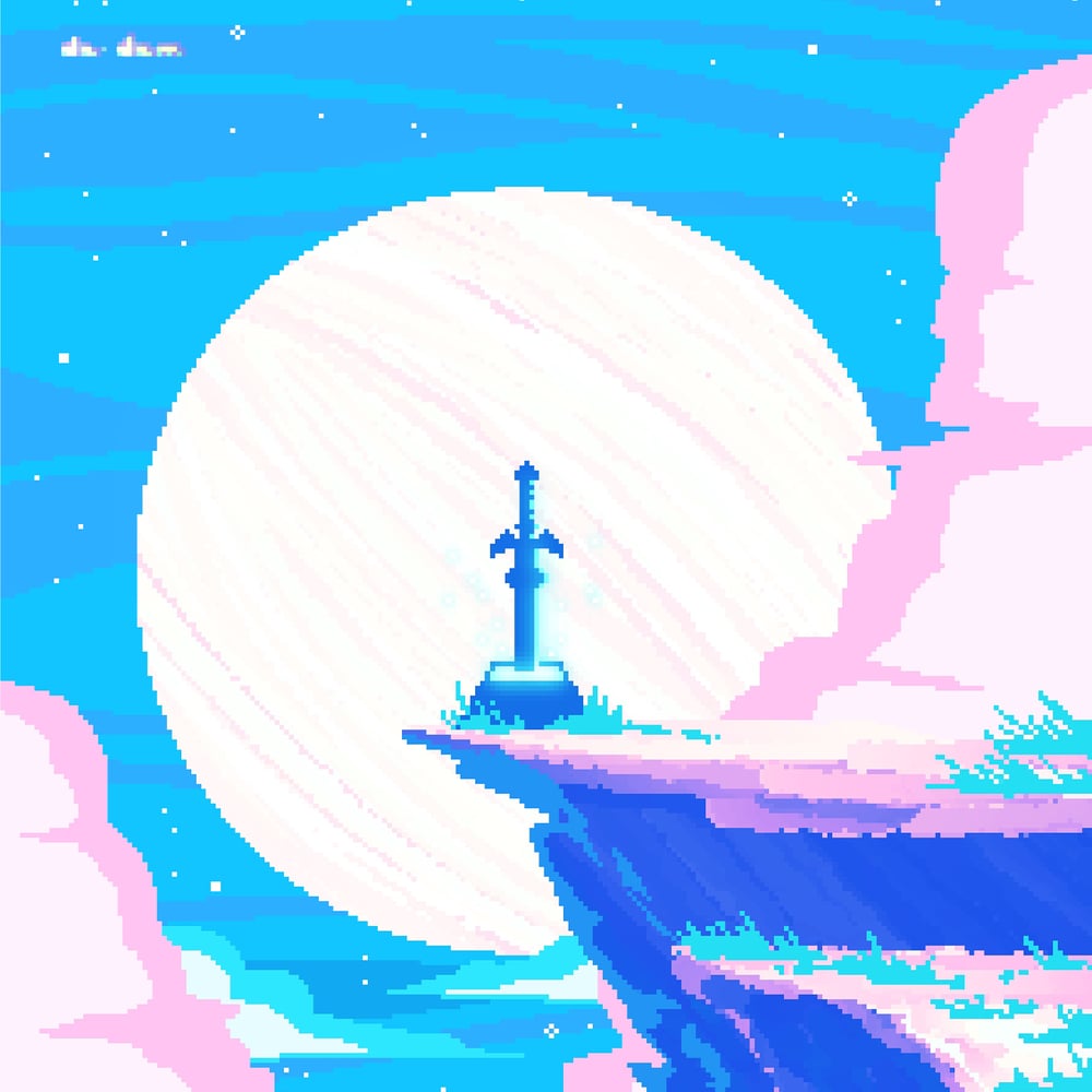 Image of "it’s dangerous to go Alone - take This" - Pixel Art print