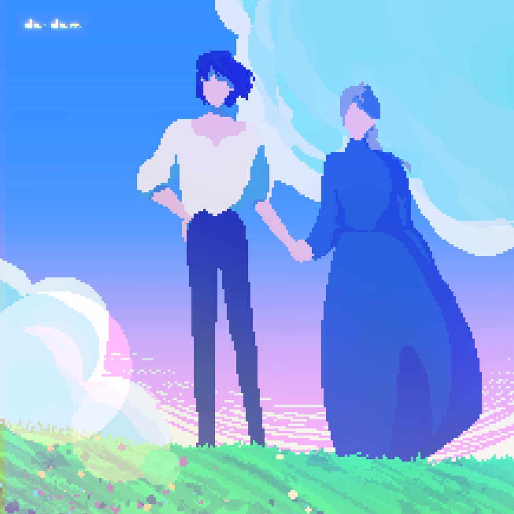 Image of Hauru and Sophie - Pixel Art print