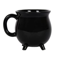 Black cauldron mug