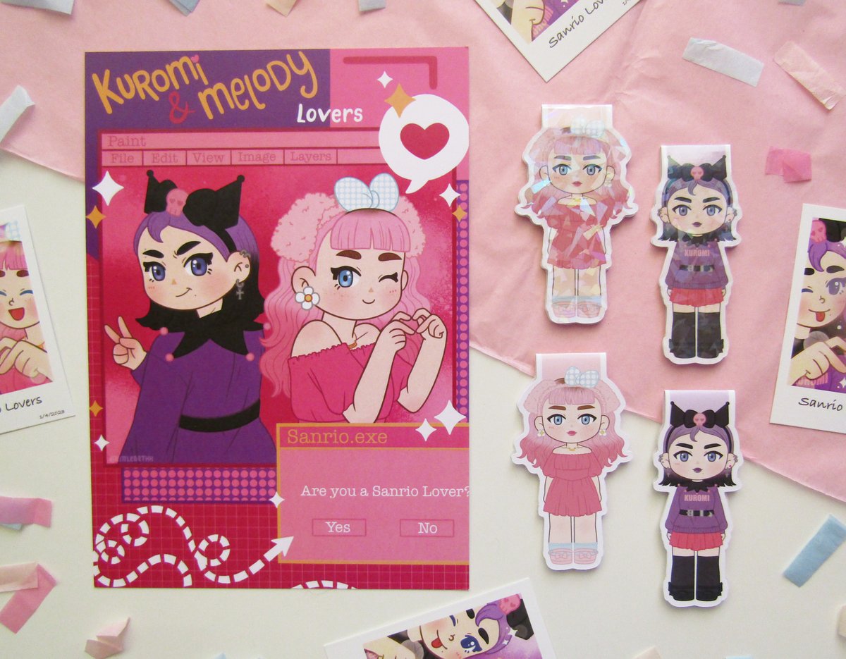 SANRIO LOVERS BOOKMARKS + PRINT + POLAROID | LittleBeth