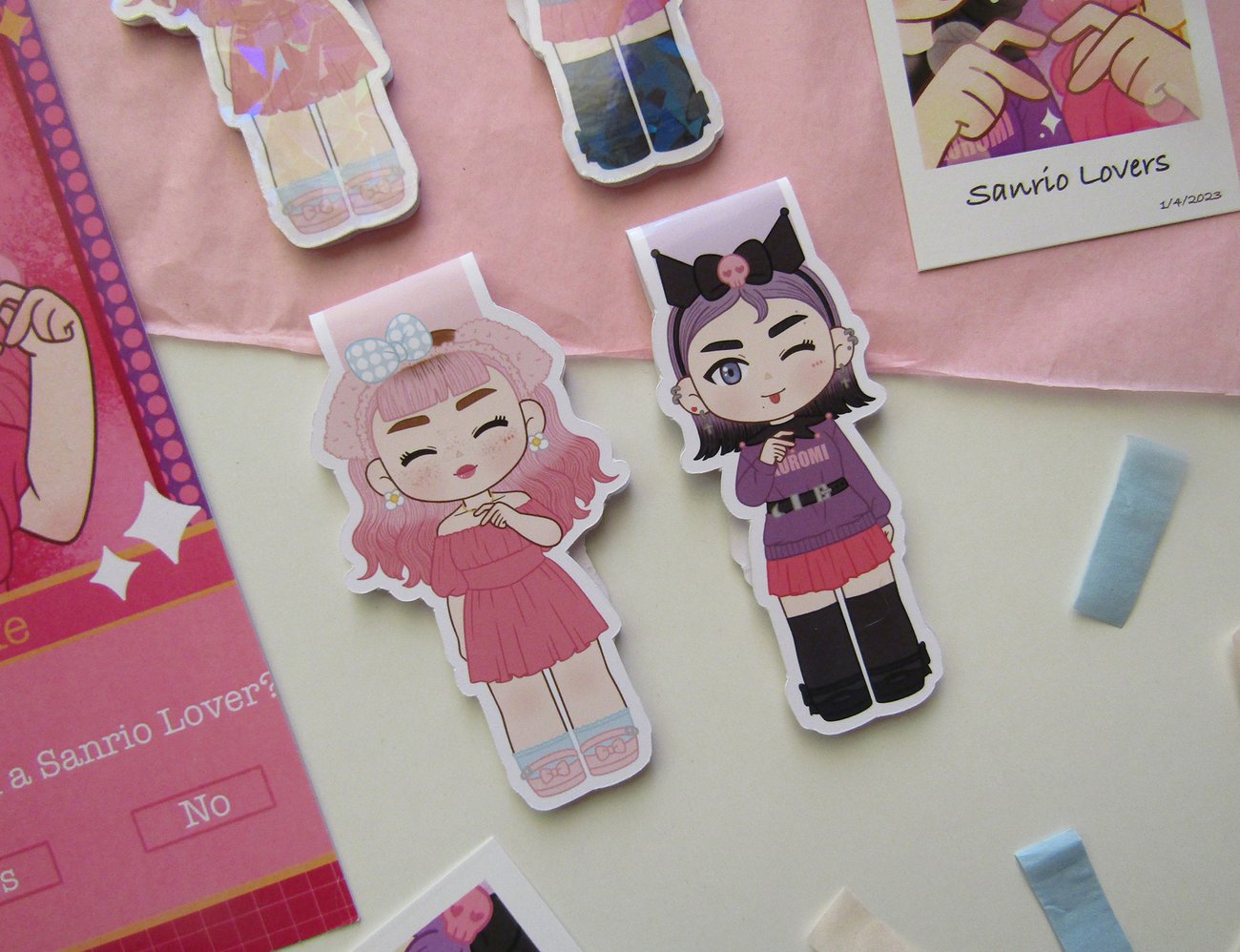 SANRIO LOVERS BOOKMARKS + PRINT + POLAROID | LittleBeth
