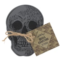 Image 1 of Skull coaster set 