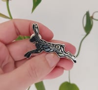 Image 2 of Celestial Hare hard enamel pin  