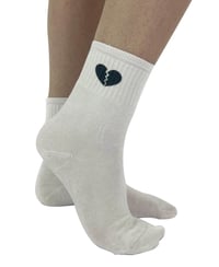 Image 2 of Heart/broken heart socks