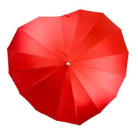 Heart shaped umbrella