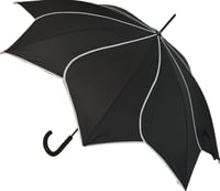 Black swirl umbrella