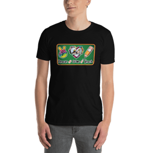 Image of Peace Love Teach - 100% Heavy Cotton Tee