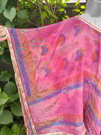 Image 3 of Poncho Woodstock Top -free size pink mix