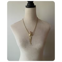 Image 4 of Solid Brass Fringe Vessel Necklace