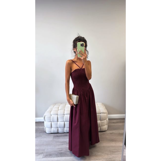 Burgundy Dress 