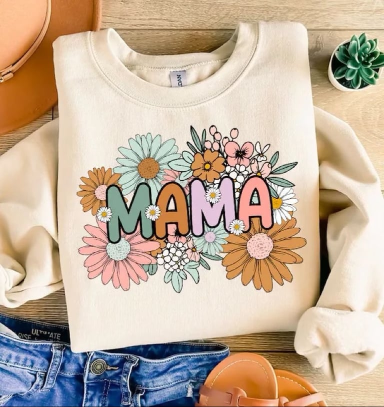 Mama Flowers Sweatshirt/Tee