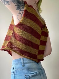 Image 1 of Striped Linen Top
