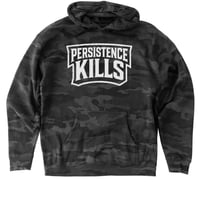 Image 1 of SPLITTER BLACK CAMO HOODIE
