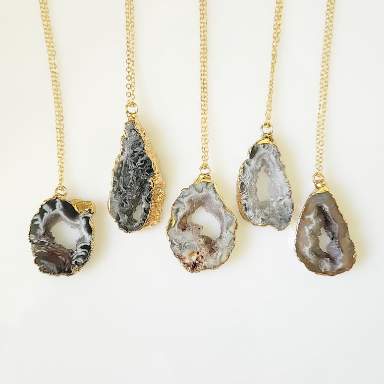 Image of Agate Slice Necklaces