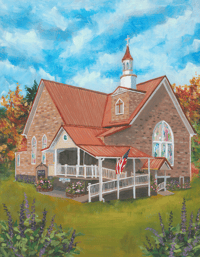 Custom Church Painting -Fine Art Print