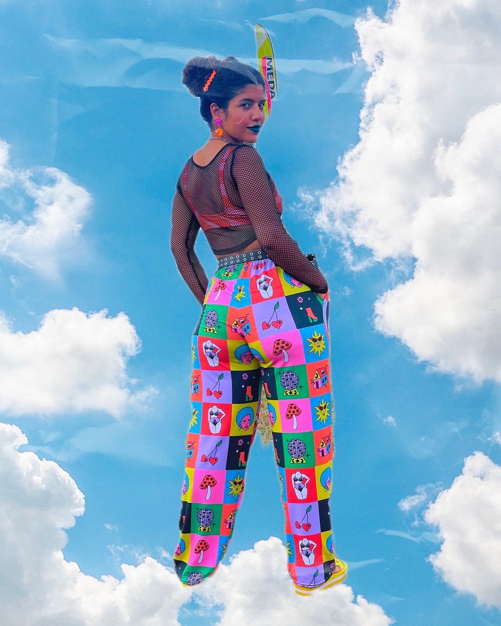 Image of Flash Party Print Pants