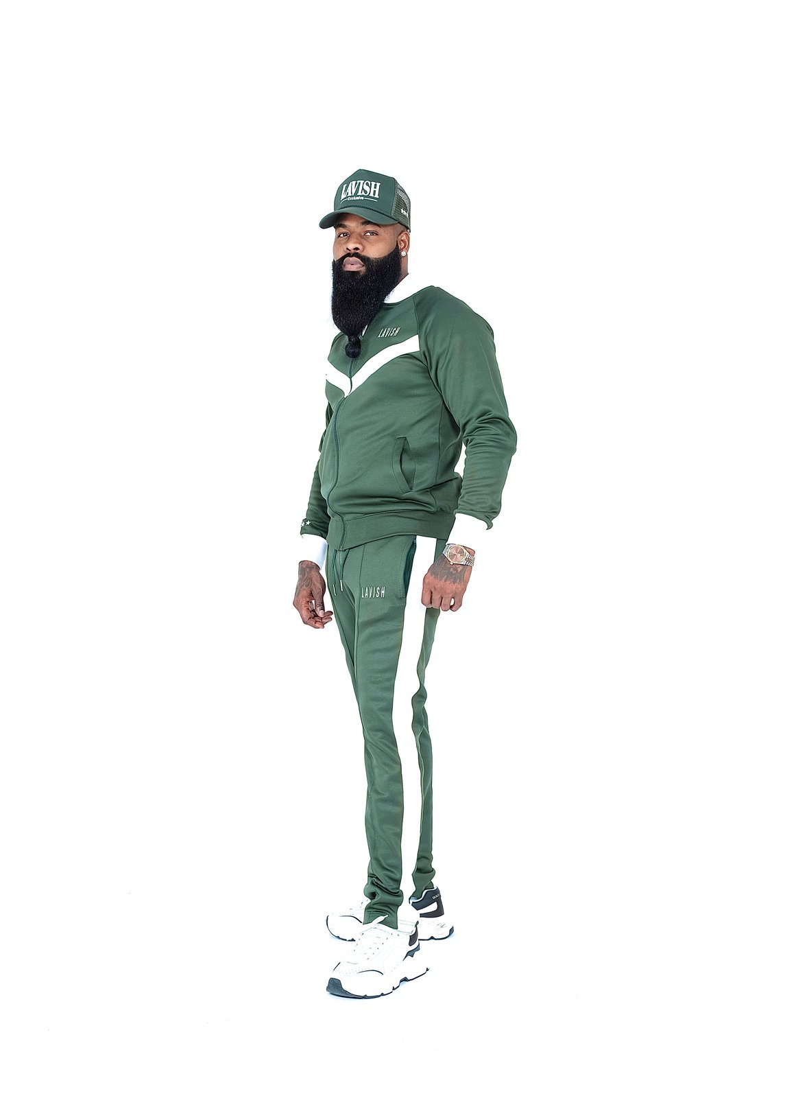 Green tracksuit outlet set