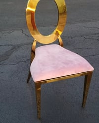 Image 1 of LUXURY CHAIR  ADULT PINK/GOLD