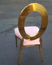 Image 2 of LUXURY CHAIR  ADULT PINK/GOLD