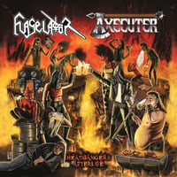 FLAGELADÖR / AXECUTER - Headbangers Afterlife Split CD 