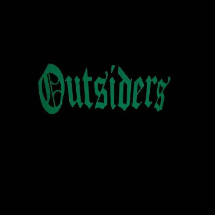 Image of Rebel Outsiders  Glow in the Dark " Black "  Shirt