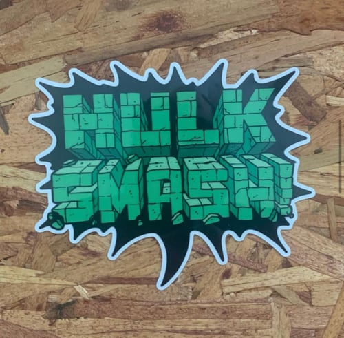 Image of Hulk Smash (Gamma Powered Sticker) by Clay Graham