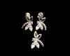PH166 Dragonfly Earrings Pendant set