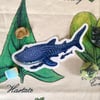 Whale Shark Clear Vinyl Sticker