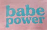 Image 4 of New 💞Babe Power Tee 💞🦋Powder Pink & Baby Blue 💞Restock