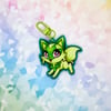 Grass Kitty Acrylic Keychain