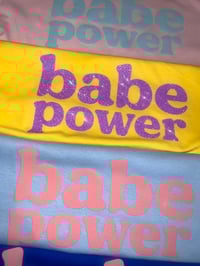 Image 3 of New 💞Babe Power Tee 💞🦋Powder Pink & Baby Blue 💞Restock