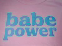 Image 2 of New 💞Babe Power Tee 💞🦋Powder Pink & Baby Blue 💞Restock