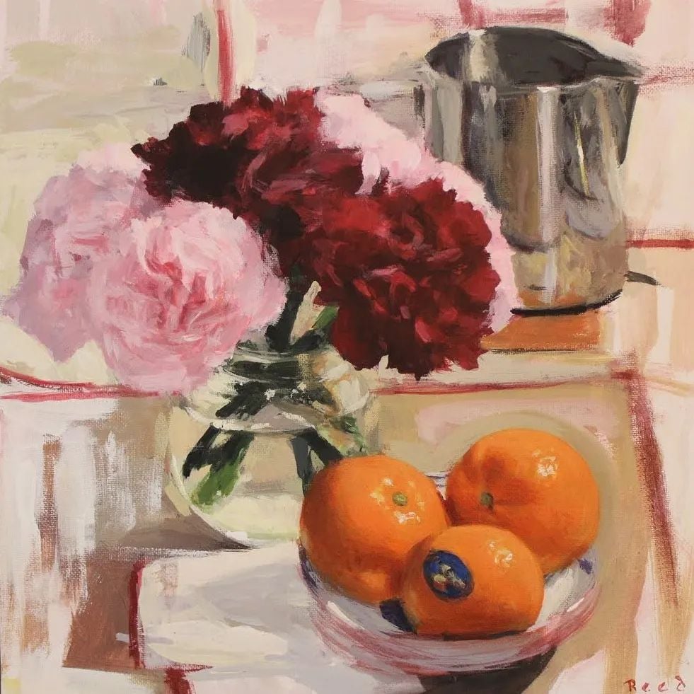 Image of Carnations and Mandarins (Original)