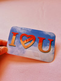 Image 2 of “I < / 3 U” Sticker