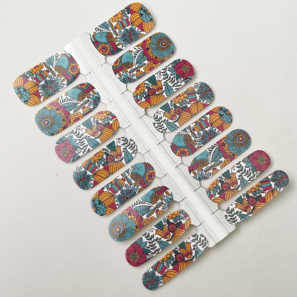 Tribal Flower Nail Polish Strip