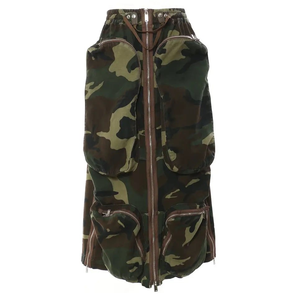 Image of Camouflage Cargo Skirt 