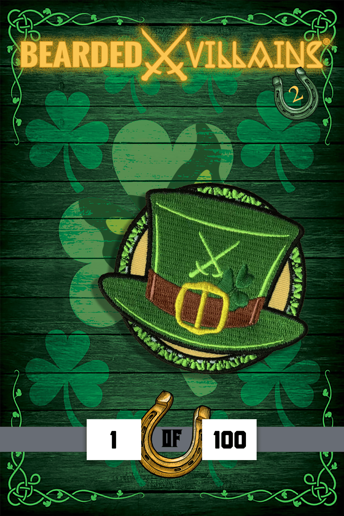 Image of TOP HAT LUCK Patch