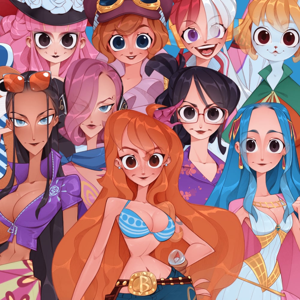 Image of One Piece Gals (individual Prints)