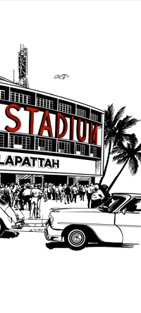 Image 3 of Miami Stadium AP History Art Print (12x12)
