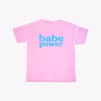 Image 1 of New 💞Babe Power Tee 💞🦋Powder Pink & Baby Blue 💞Restock